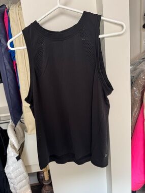 lululemon athletica Black Perforated Muscle Tank